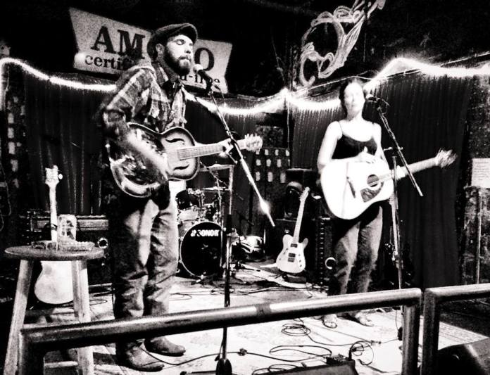 Dave Willis and Molly McGinn of Wurlitzer Prize at the Garage in Winston Salem.