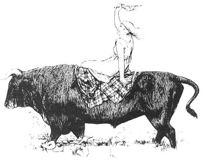 The Black Bull of Norroway is the story of a woman who climbs a glass hill for seven years to apprentice to love.